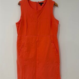 Lands End Coral Sheath Dress